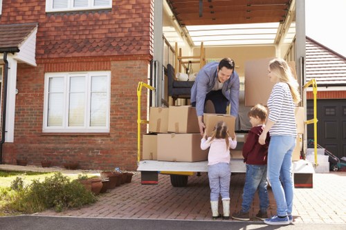 Local removals team handling items for a Bickley property