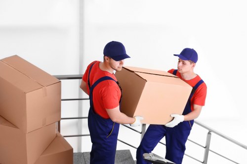 Local removal van helping with furniture transport near Bickley
