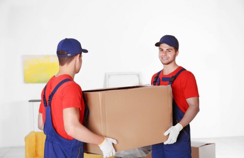 Household furniture being handled carefully during a Bickley home relocation