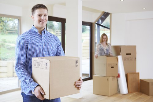 House movers handling a family home move in Bickley