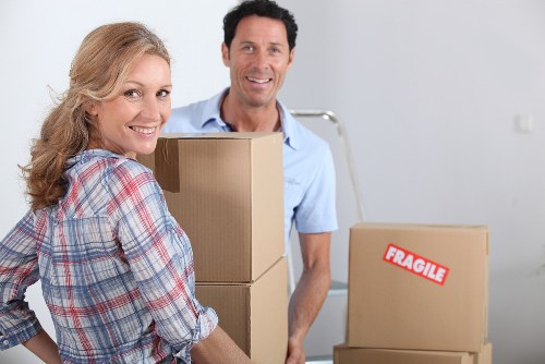 Local moving team loading furniture in Bickley
